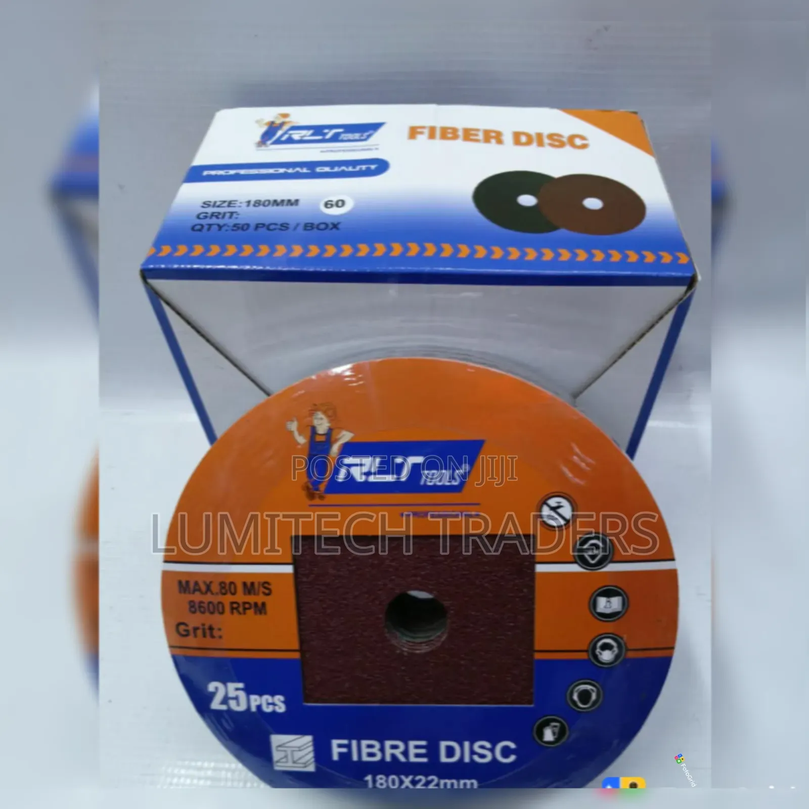 Fibre Disc 7 Inch P60, P80, P100