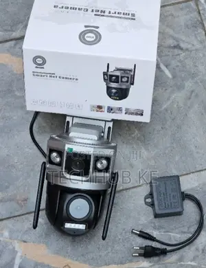 Pan Tilt Zoom Security 4G Camera With Multiple Lenses & Night Vision