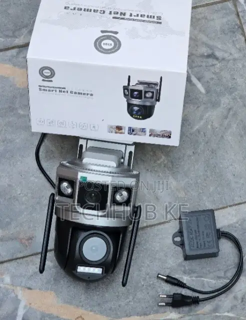 Pan Tilt Zoom Security 4G Camera With Multiple Lenses & Night Vision