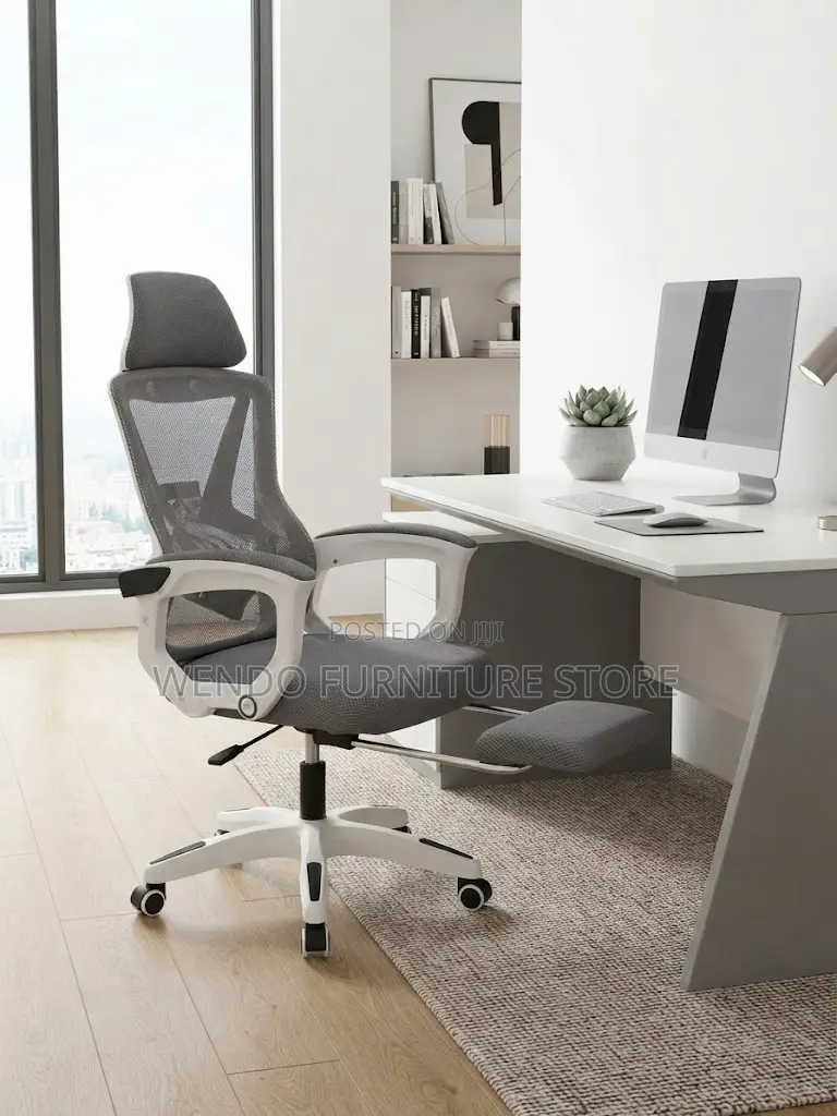 Office Chairs; Recliner Fabric Chair With Footrest