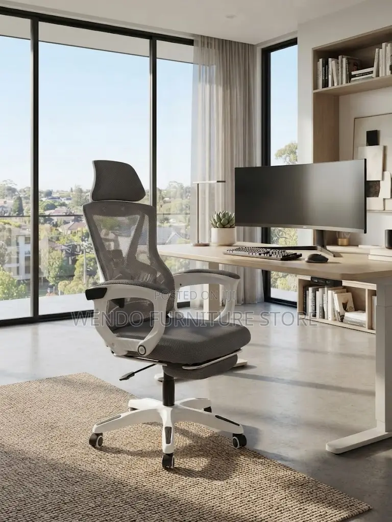 Office Chairs; Recliner Fabric Chair With Footrest