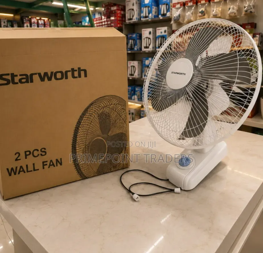 Starworth 16′′ Wall Mounted Electric Fan – High Airflow