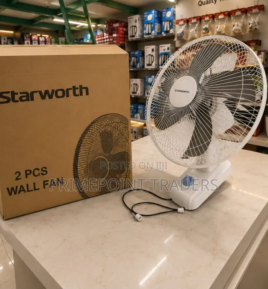 Starworth 16-Inch Oscillating Wall Fan – Reliable Cooling