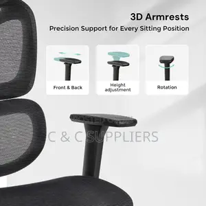 Adjustable Full Mesh Conference Chair With Footrest