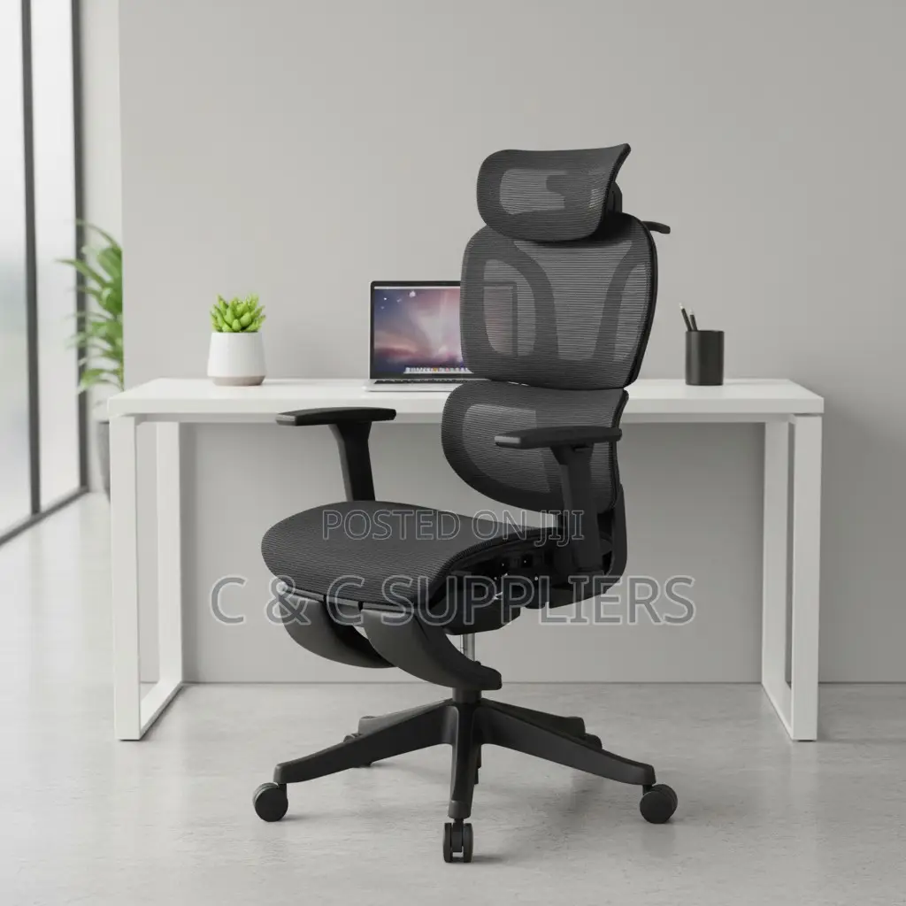 Adjustable Full Mesh Conference Chair With Footrest