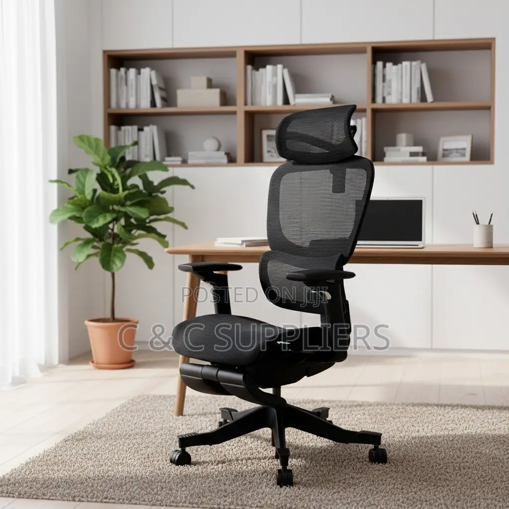Adjustable Full Mesh Conference Chair With Footrest