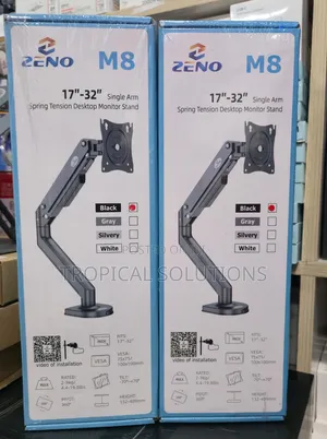 Zeno M8 17" - 32" Single Arm Spring Tension Desktop Monitor Stand M8