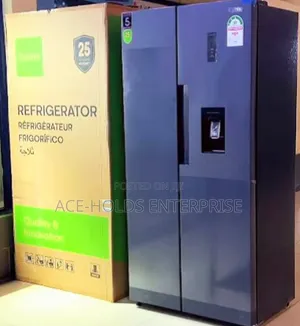 Syinix Side by Side No Frost 460 Litres 
Fridge - External Dispenser