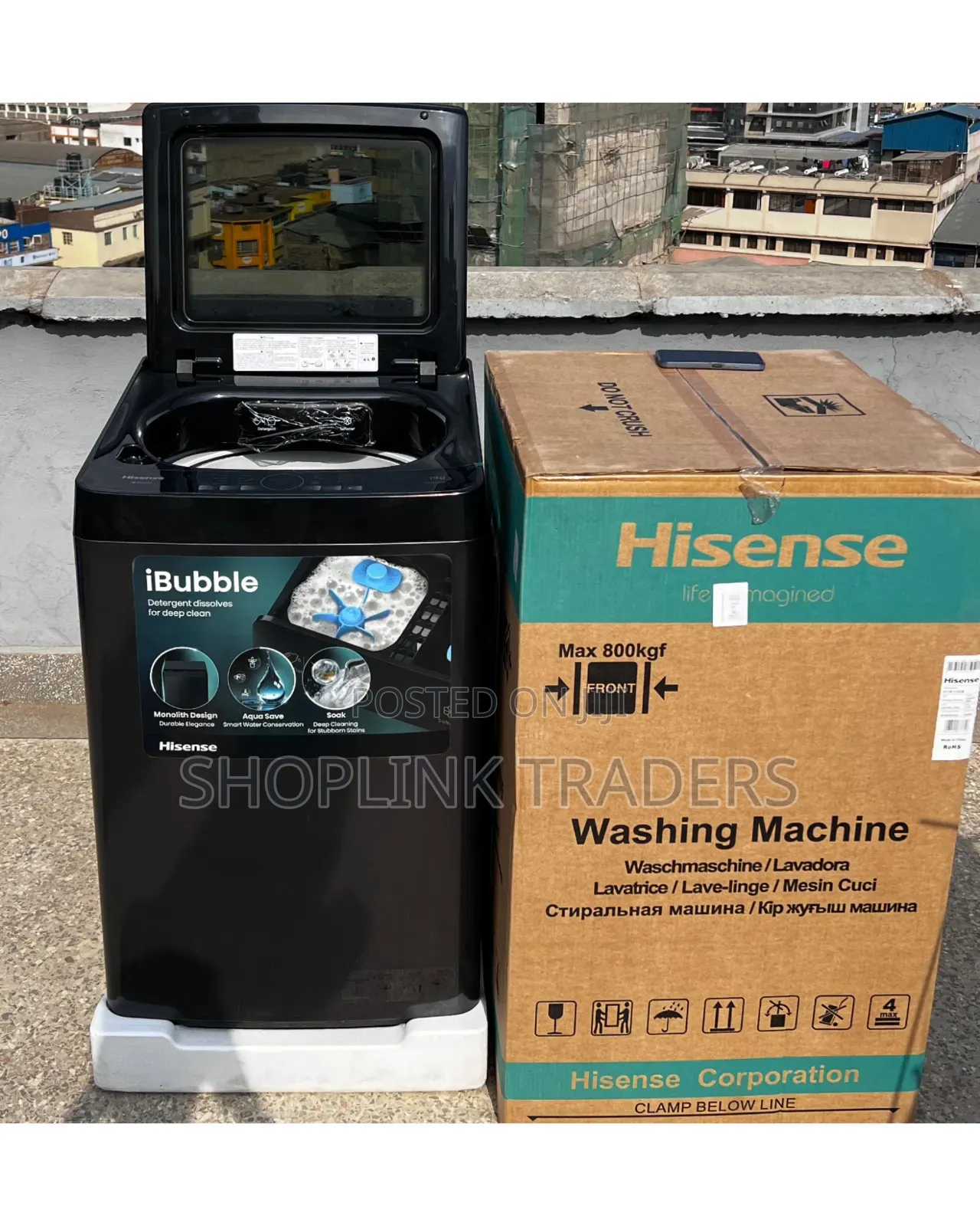Hisense 11KG Top Load Full Automatic Washing Machine+
