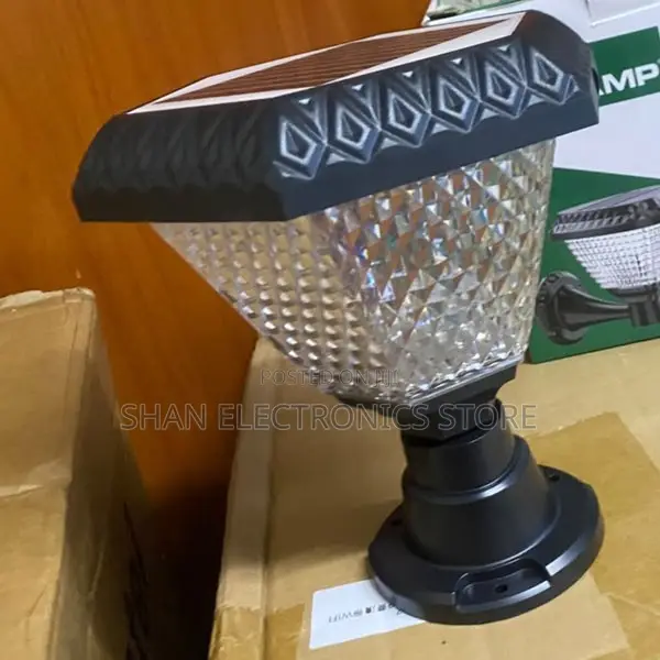 Elegant Dusk to Dawn Solar Pillar Light for Gates and Gardens