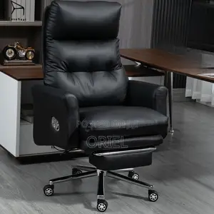 Office Chair : Ergonomic Black Recliner Chair