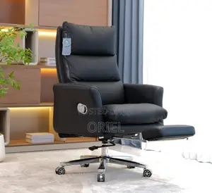 Office Chair : Ergonomic Black Recliner Chair