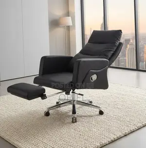 Office Chair : Ergonomic Black Recliner Chair