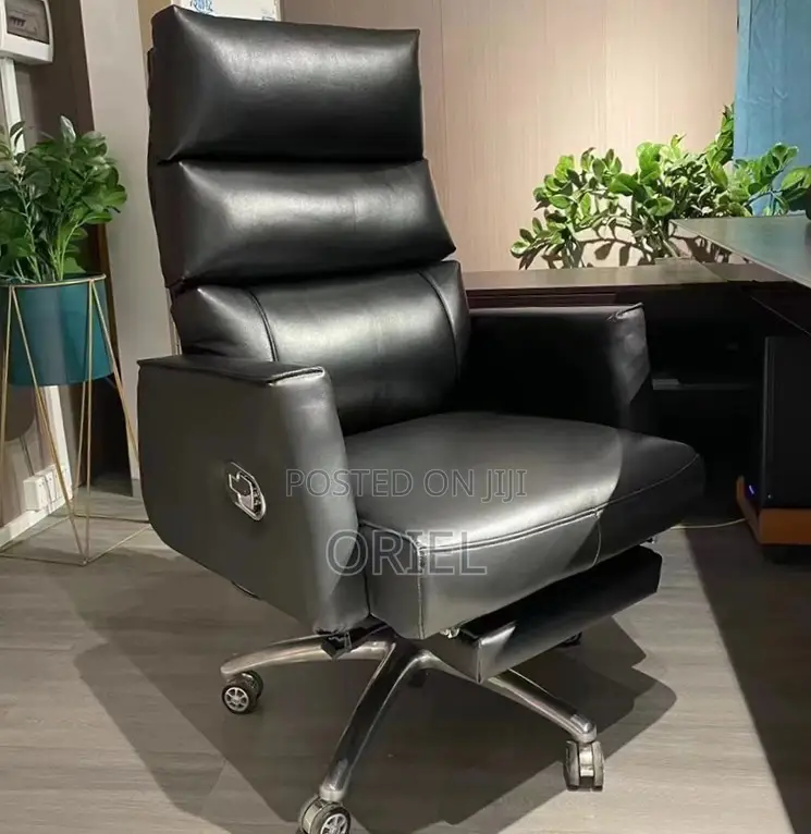 Office Chair : Ergonomic Black Recliner Chair