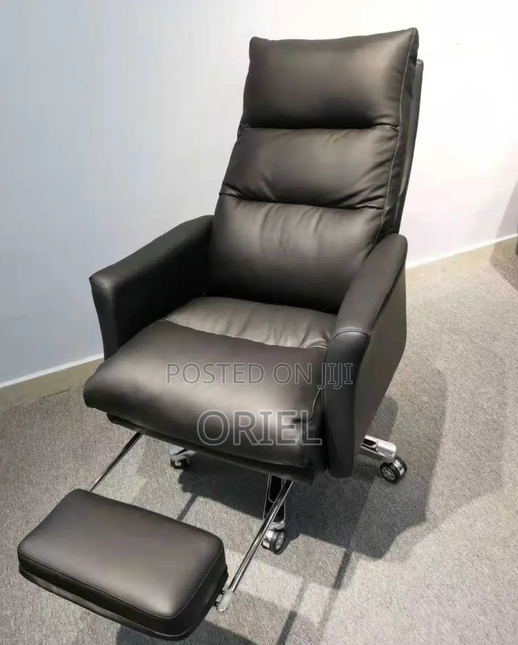 Office Chair : Ergonomic Black Recliner Chair