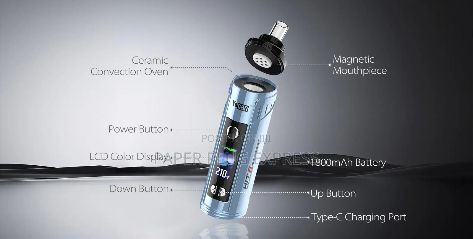 Yocan HIT 2 Dry Herb Vaporizer
