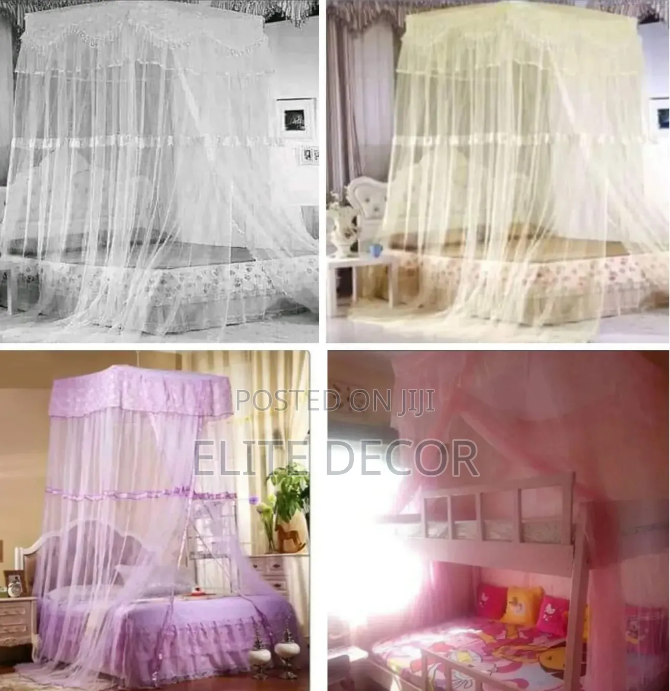 Top Square Double Decker Mosquito Net – Free Size | Easy to Fix