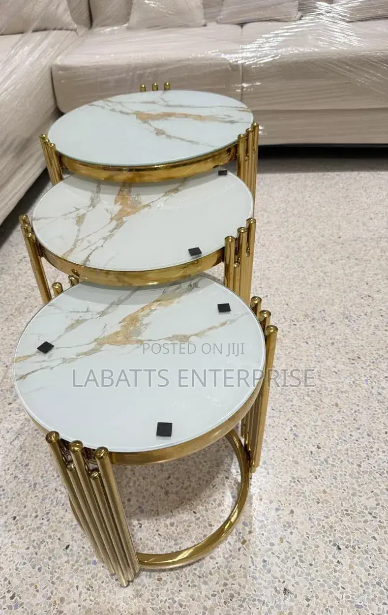 3-in-1 Executive Pure Marble Table
