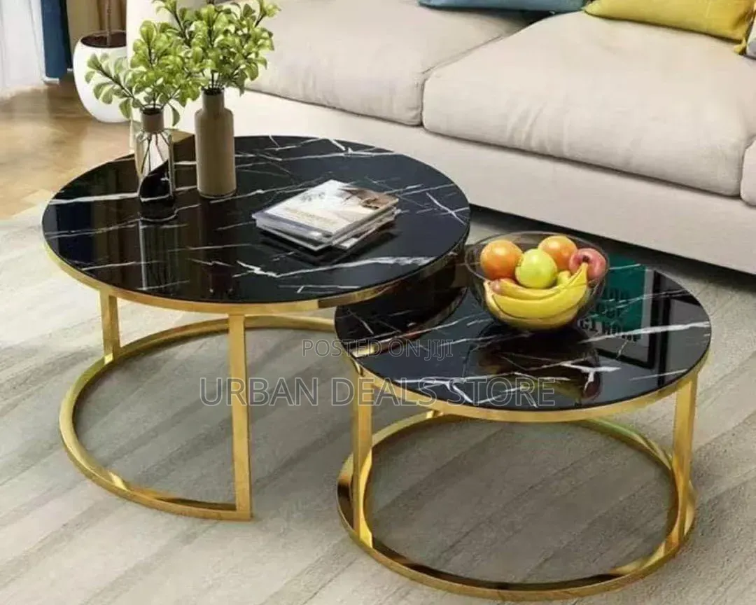 Marble Nesting Coffee Table – Glass Effect