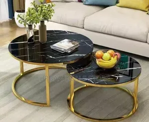 Marble Nesting Coffee Table – Glass Effect