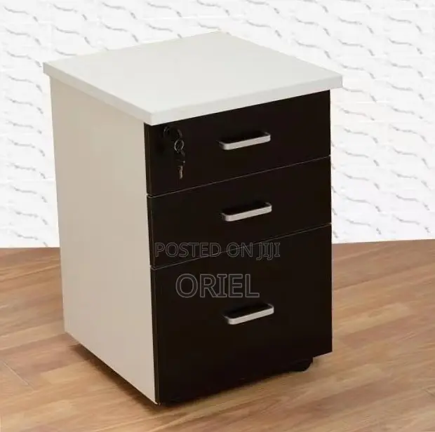 3-Drawer Office Cabinet : Wooden Filing Office Cabinet