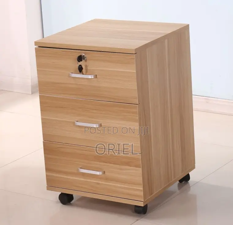 3-Drawer Office Cabinet : Wooden Filing Office Cabinet