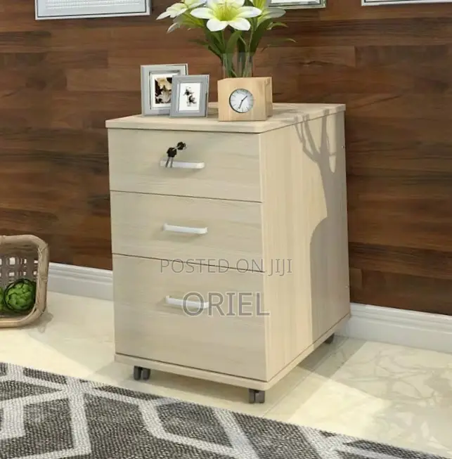 3-Drawer Office Cabinet : Wooden Filing Office Cabinet