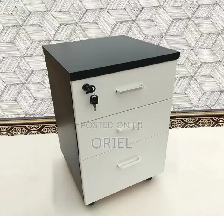3-Drawer Office Cabinet : Wooden Filing Office Cabinet