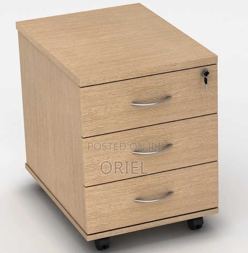 3-Drawer Office Cabinet : Wooden Filing Office Cabinet