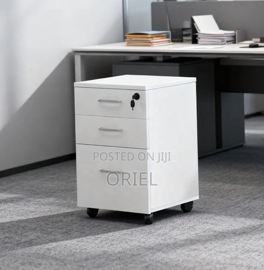 3-Drawer Office Cabinet : Wooden Filing Office Cabinet