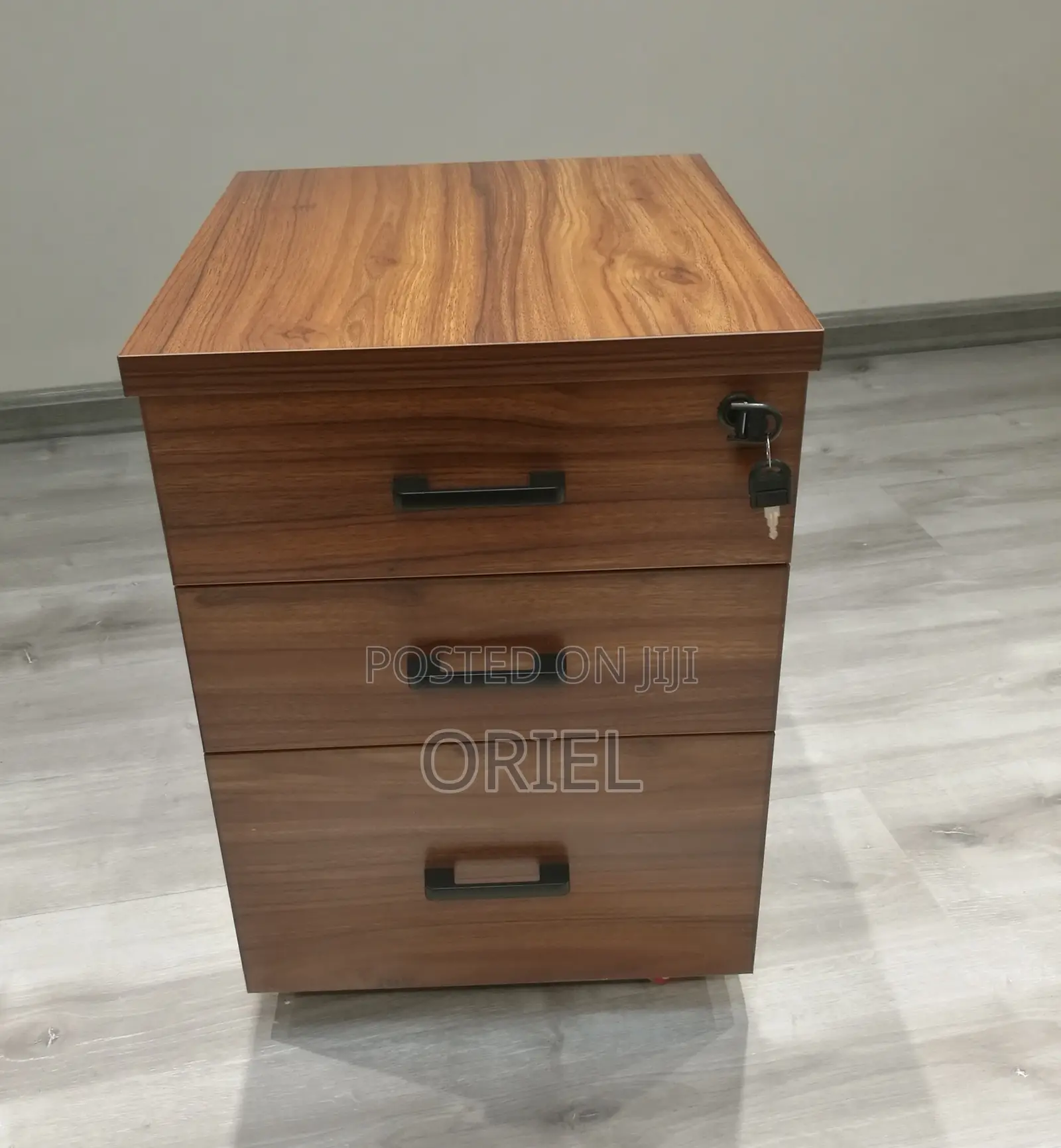 3-Drawer Office Cabinet : Wooden Filing Office Cabinet