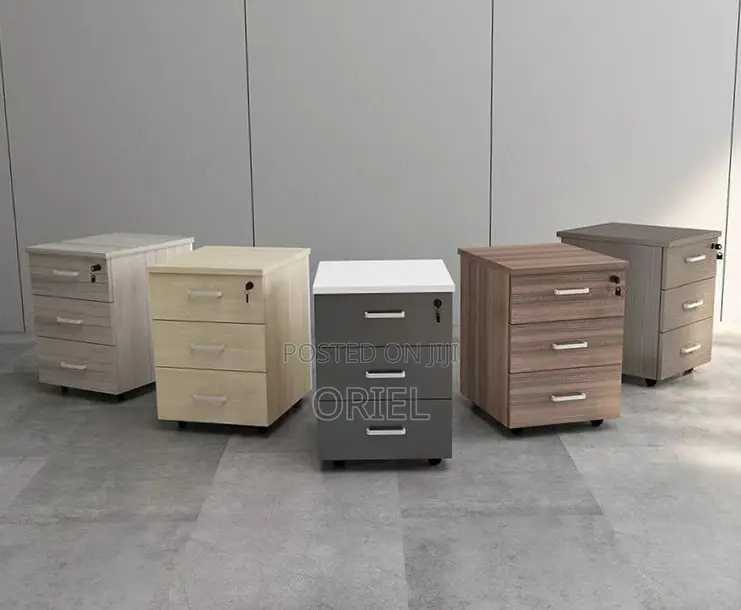 3-Drawer Office Cabinet : Wooden Filing Office Cabinet