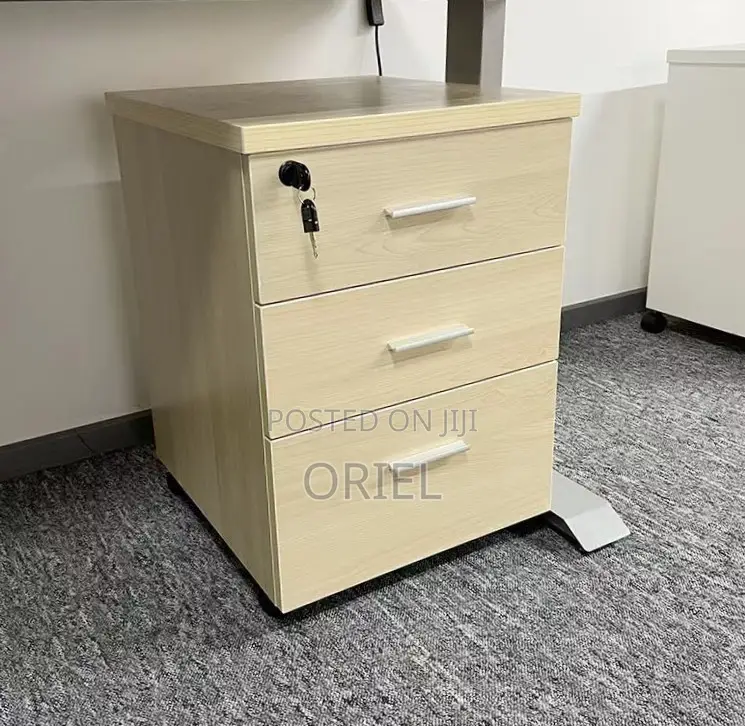 3-Drawer Office Cabinet : Wooden Filing Office Cabinet