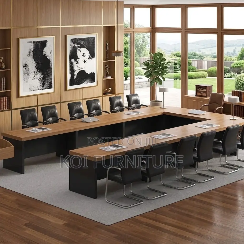 Boardroom Table; 6 Meters U-Shaped Office Meeting Table
