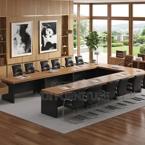 Boardroom Table; 6 Meters U-Shaped Office Meeting Table