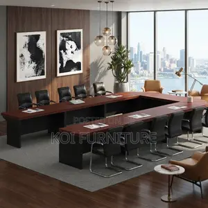 Boardroom Table; 6 Meters U-Shaped Office Meeting Table