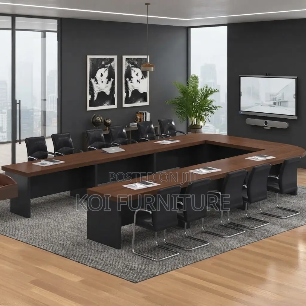 Boardroom Table; 6 Meters U-Shaped Office Meeting Table
