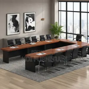 Boardroom Table; 6 Meters U-Shaped Office Meeting Table