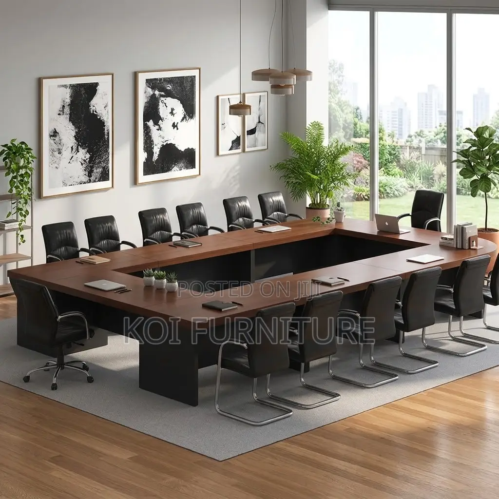 Boardroom Table; 6 Meters U-Shaped Office Meeting Table