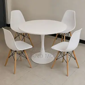 Modern White Dining Table Set