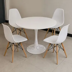 Modern White Dining Table Set