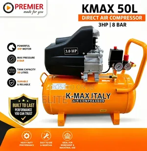 KMAX Italy 50L Direct Air Compressor – 3HP, 8 Bar