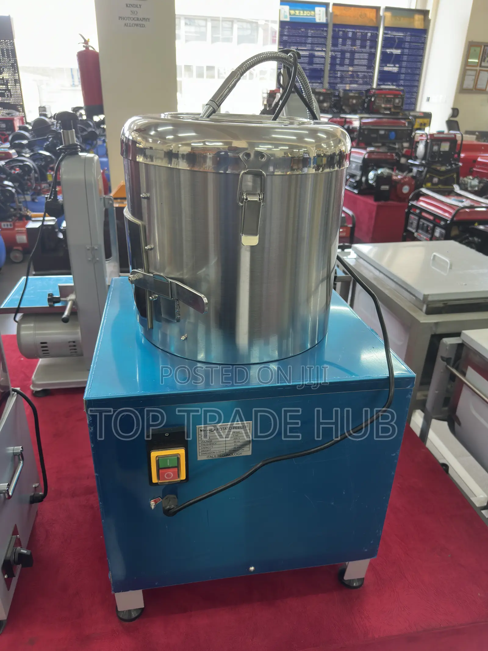 Milano PP300 Commercial Potato Peeler 8L Capacity 1HP