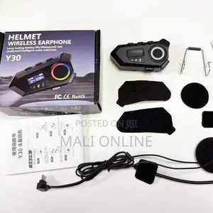 Motorcycle Bluetooth Intercom Helmet Headset Speaker Mic Voice Assist