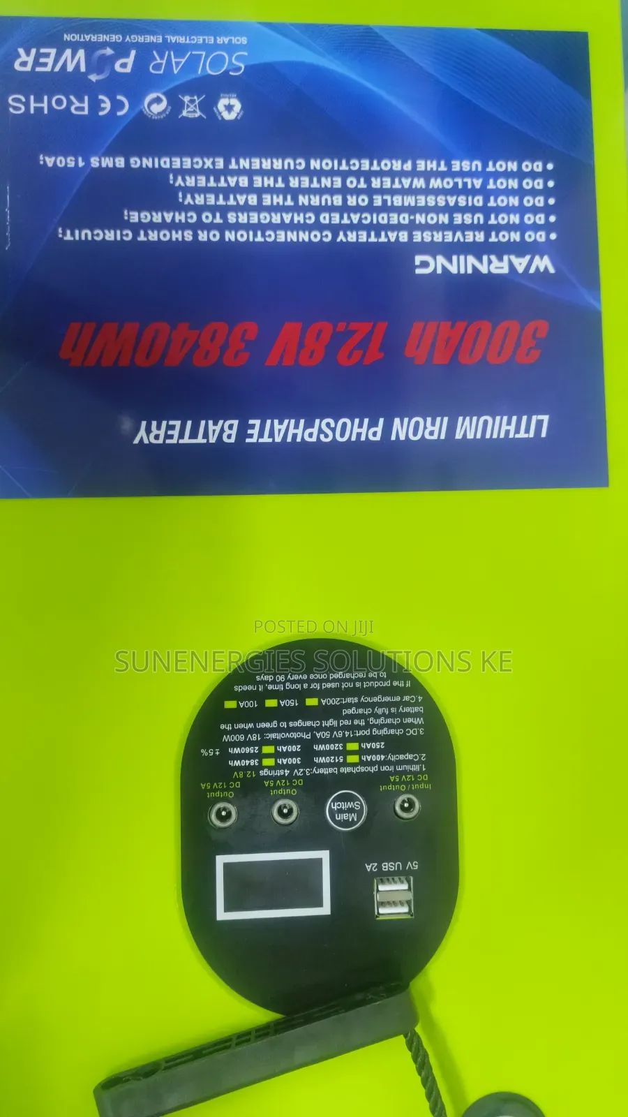 12.8v 300ah 3840wh Lithium Ion Battery