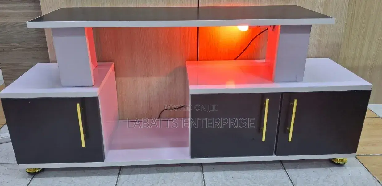 Istanbul 2 Modern TV Stand With Led Lights