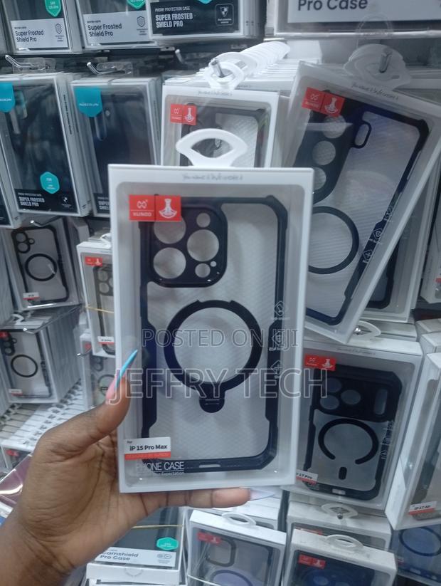 Xundd Phone Case With a Black Magnetic Ring for the iPhone 15 Pro Max