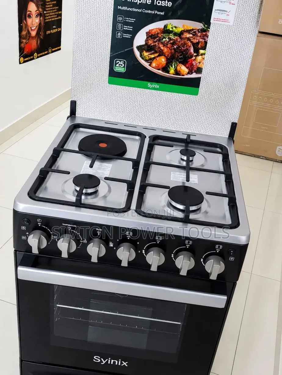 Syinix (Q60GC3)new Model 60by60
Standing Cooker 3+1