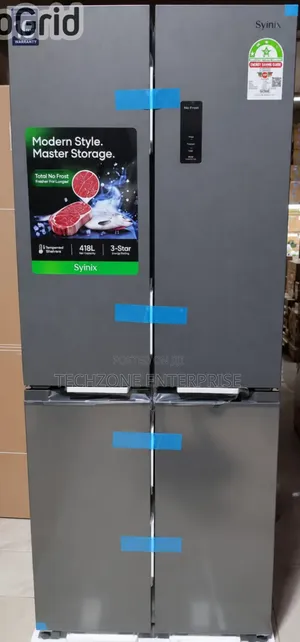 Syinix 421 Litres  GLASS FOUR DOOR Refrigerator, Total No Frost,,
