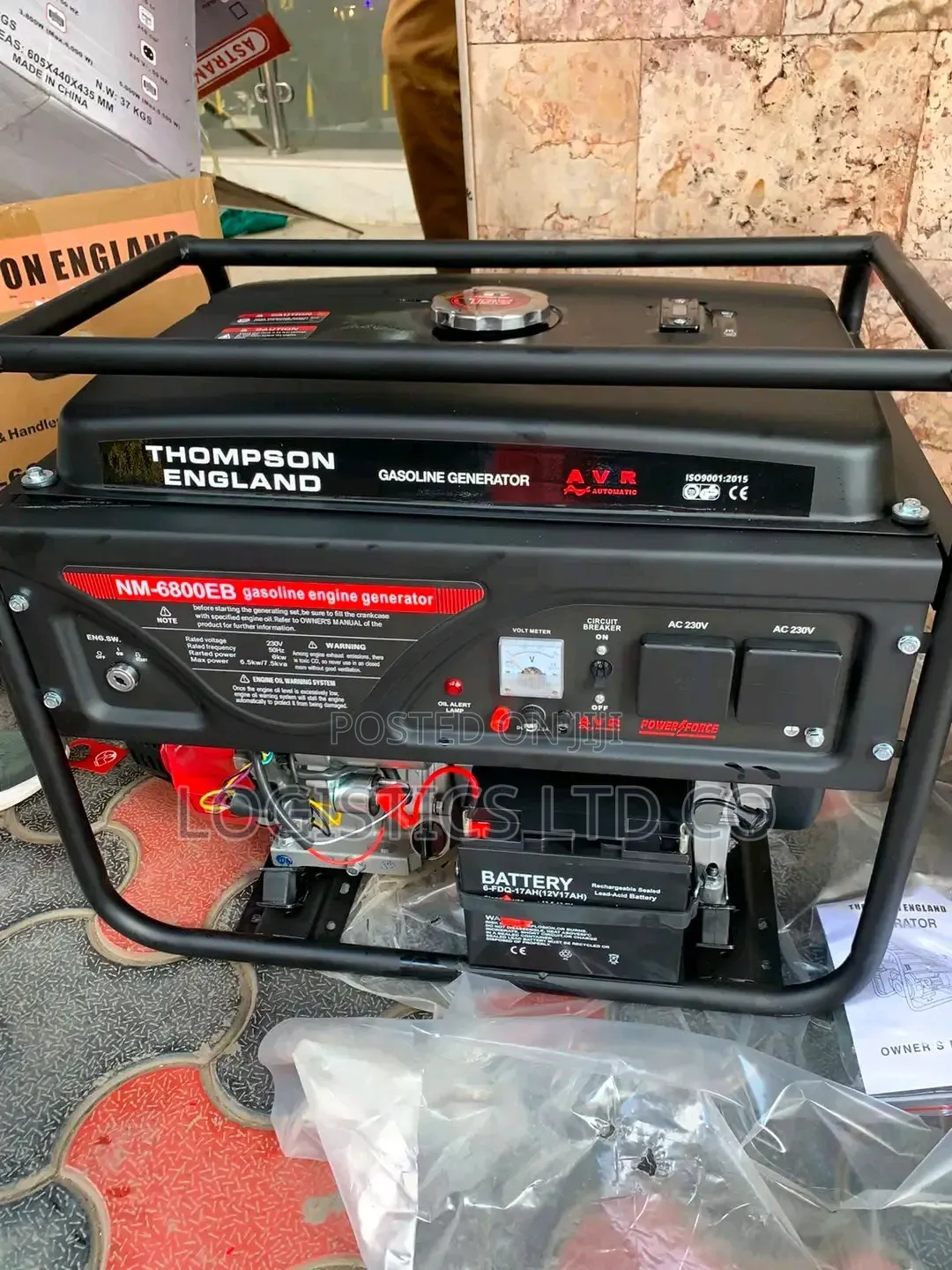 Thompson England 7.5kva Petrol Generator